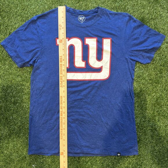 ‘47 Men’s New York Giants Imprint Club Royal Blue Logo Jersey Shirt Medium M NFL - Picture 2 of 9